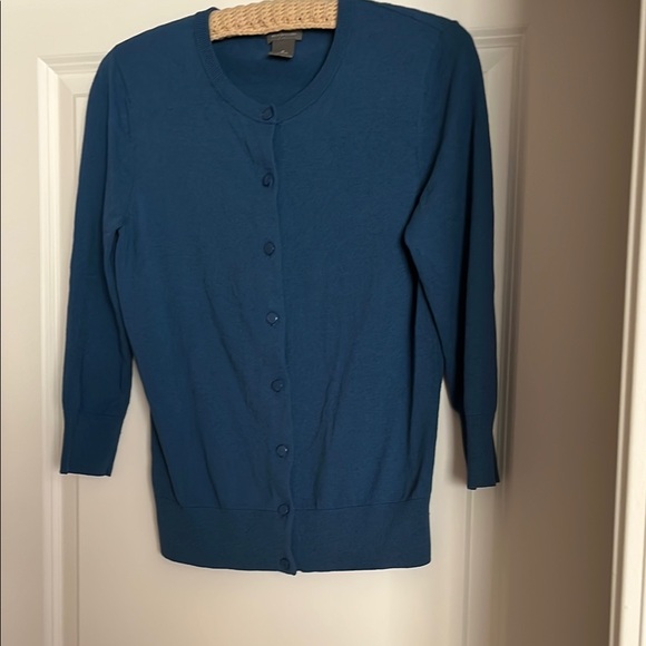 Ann Taylor Blue Cardigan Sweater - Picture 1 of 6